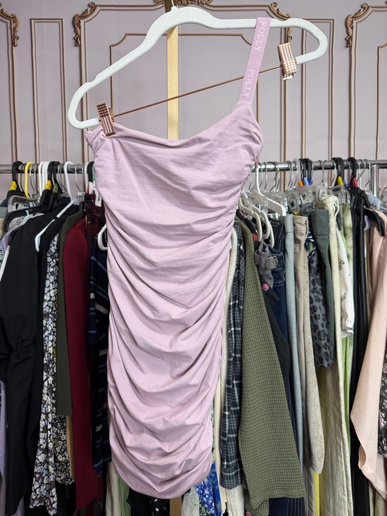 Oh Polly One Shoulder Batch A Violet Mini Dress UK 8/US 4 - Picture 10 of 11